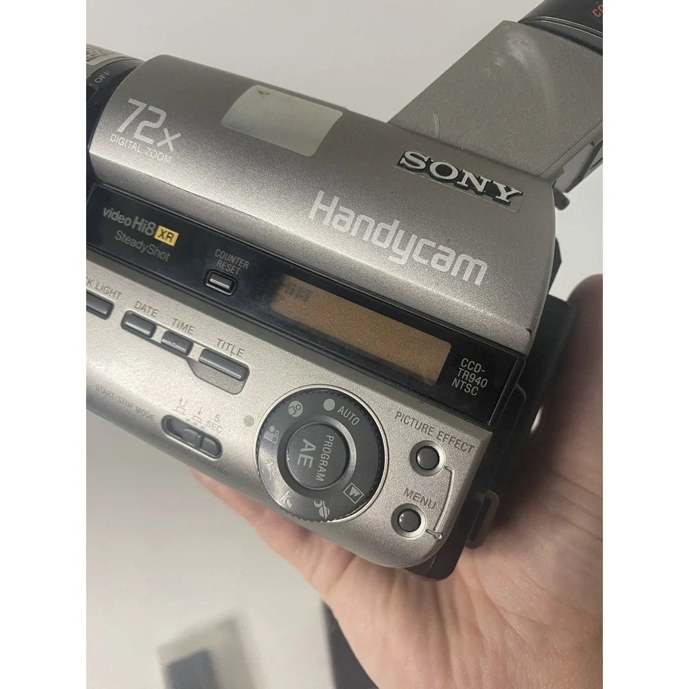 Sony Handycam CCD-TR940 Hi8 XR Camcorder NightShot SteadyShot TESTED Works!